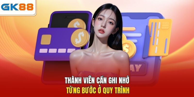 Thành viên cần ghi nhớ từng bước ở quy trình